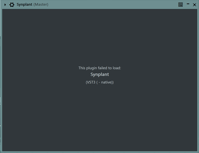 Synplant 2 - VST3 Fail to Load.png
