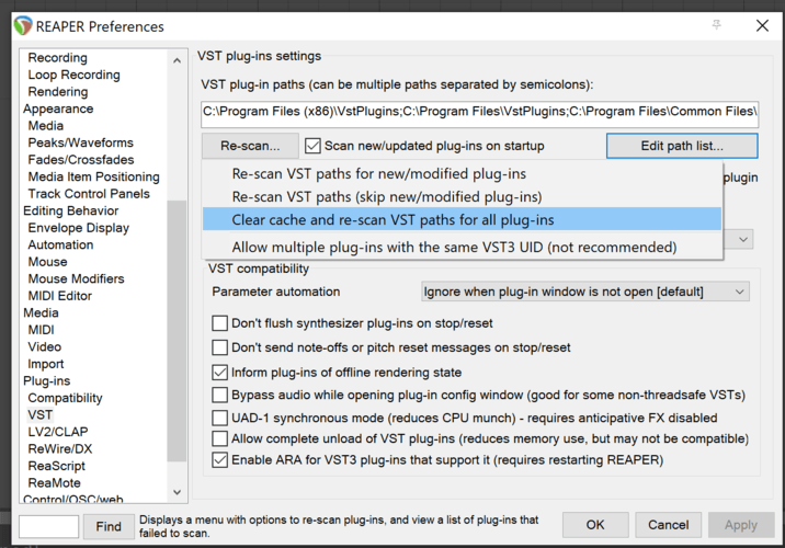 REAPER Crashes When Inserting Plugins?